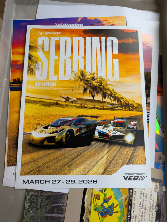 iRacing Special Event Poster - SEBRING 12HRS